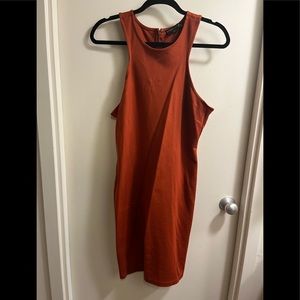 Bodycon dress- rust color